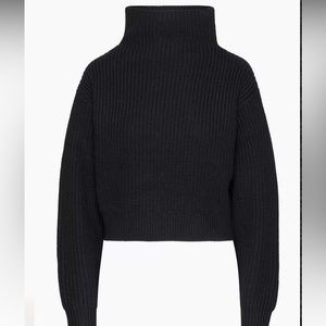 Aritizia Wilfred Montpellier Waist Turtleneck Black